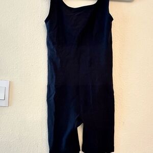 Black Sleeveless one piece with tummy control